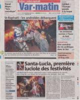 Fête de la lumière à St Raphaël le 4/12/2010